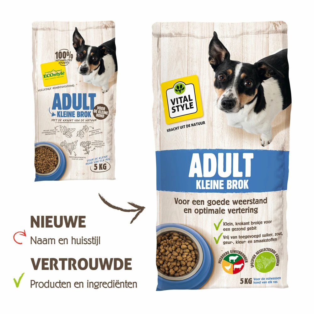 VITALstyle Hondenvoer Adult Kleine Hond 3 VITALstyle Hondenvoer Adult Kleine Hond - Afbeelding 3