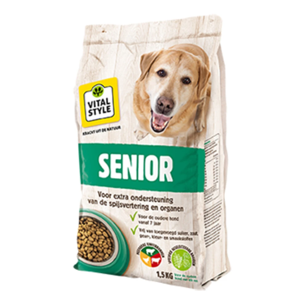 VITALstyle Hondenvoer Senior 2 VITALstyle Hondenvoer Senior - Afbeelding 2