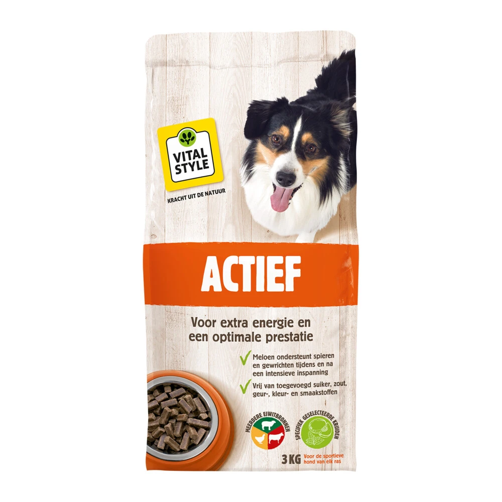 VITALstyle Hondenvoer Actief Hondenbrokken 1 VITALstyle Hondenvoer Actief Hondenbrokken