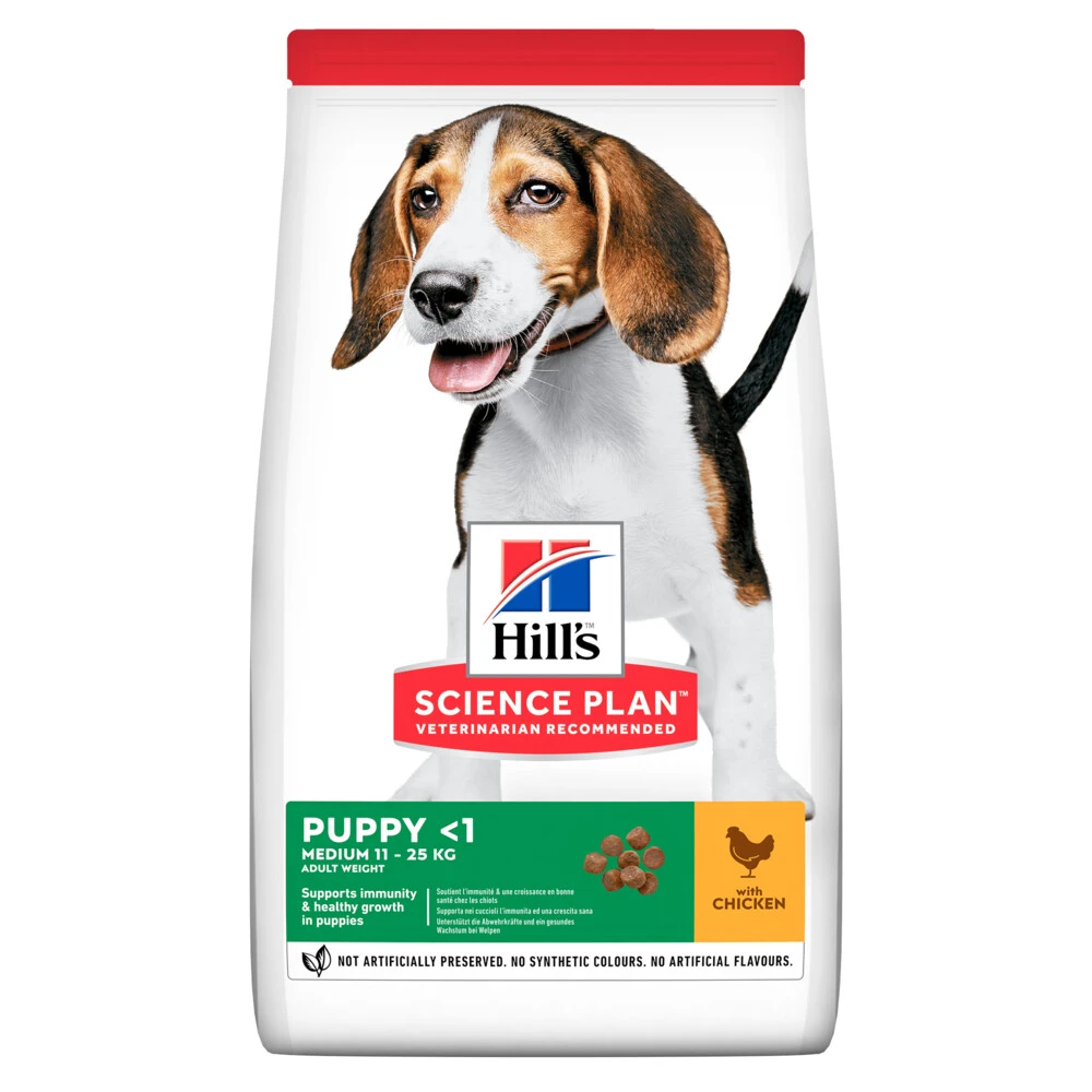 Hill's 4x Hillu0027s Science Plan Hondenvoer Puppy Medium Kip 1 Hill's 4x Hillu0027s Science Plan Hondenvoer Puppy Medium Kip