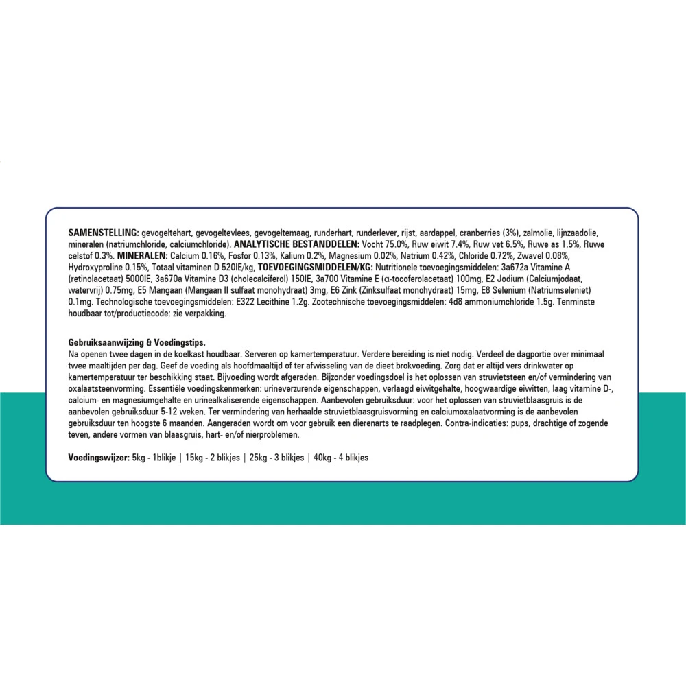 6x Prins NatureCare Diet Struvite & Calciumoxalate Hond Natvoer 4 6x Prins NatureCare Diet Struvite & Calciumoxalate Hond Natvoer - Afbeelding 4