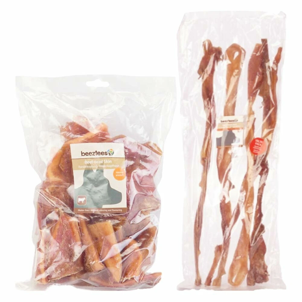 Beeztees Runderkophuid Traktatie Pakket 1 Beeztees Runderkophuid Traktatie Pakket