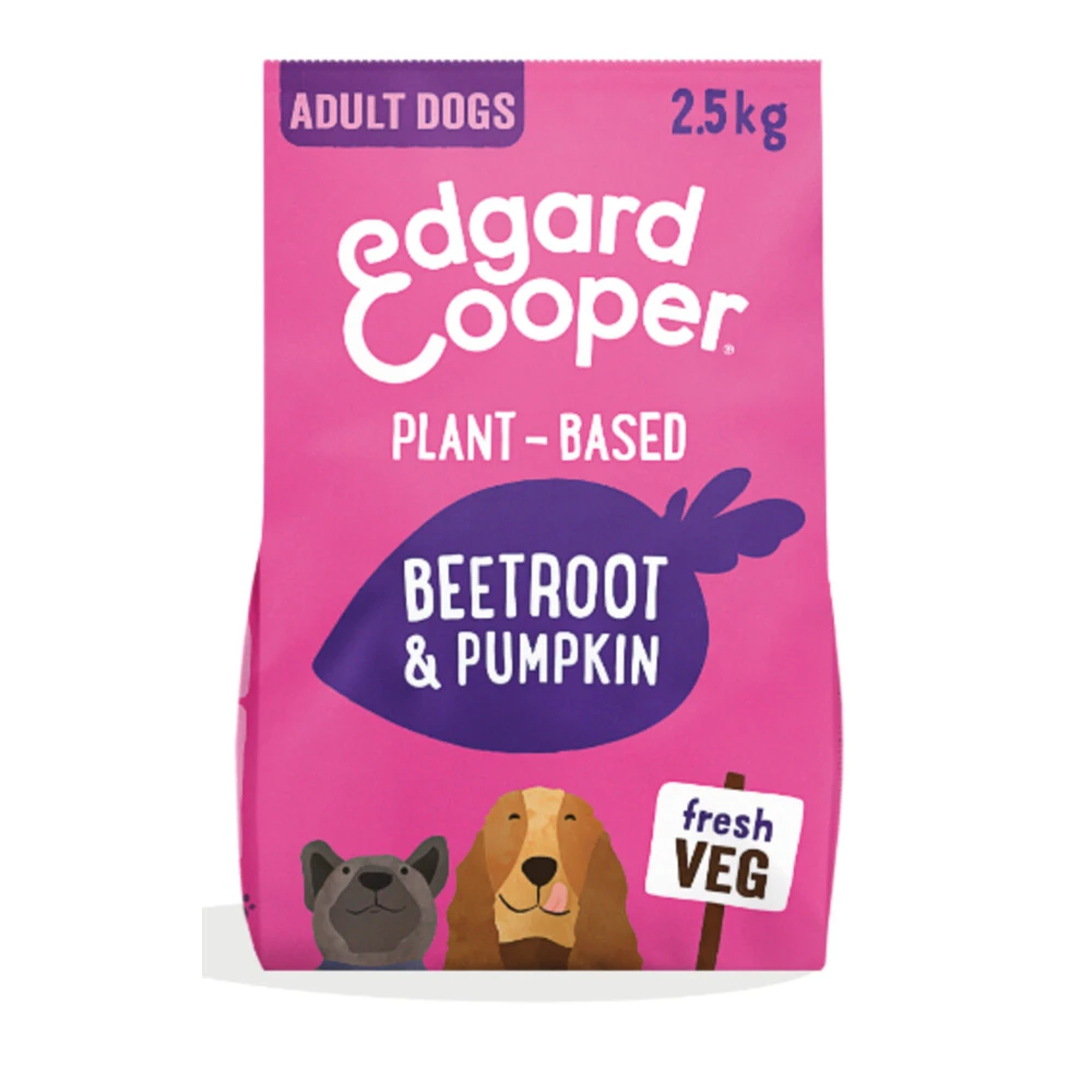 Edgard & Cooper Plantaardig Hondenvoer Rode Biet - Pompoen 1 Edgard & Cooper Plantaardig Hondenvoer Rode Biet - Pompoen