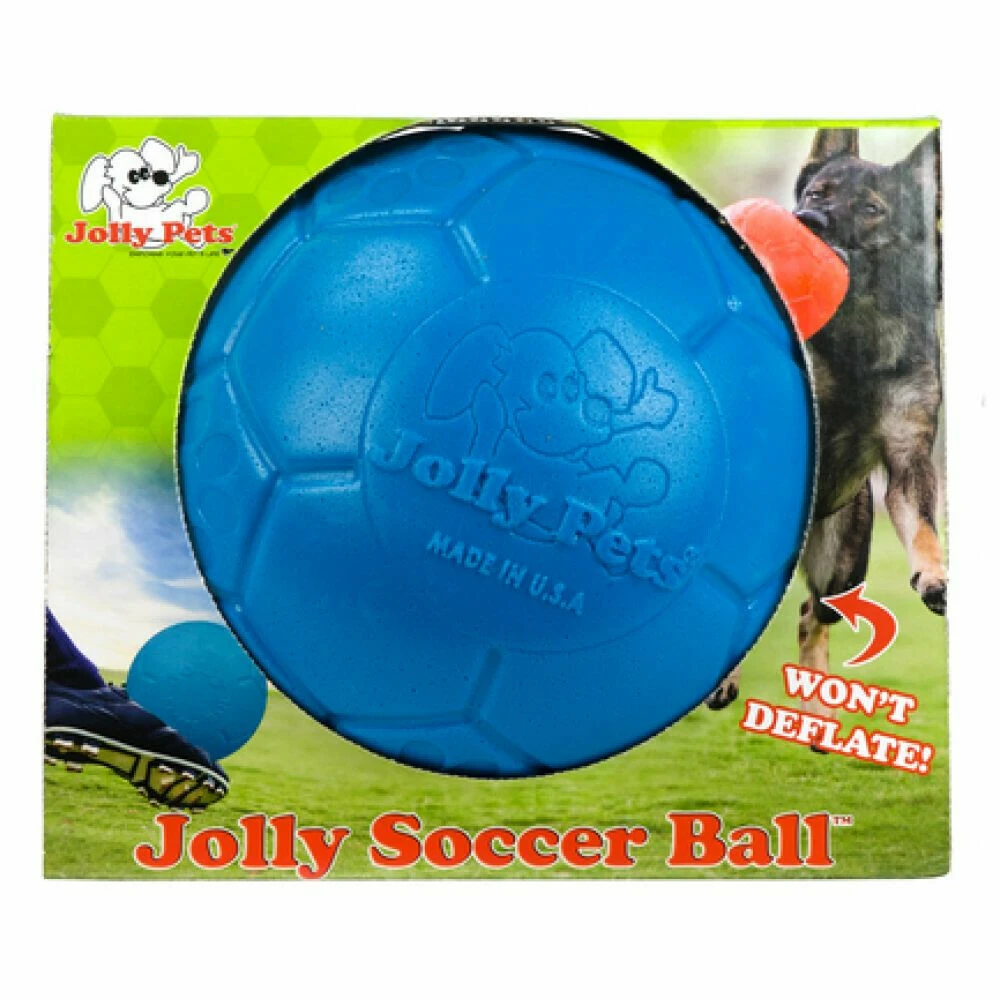 Jolly Pets Soccer Ball Oceaan Blauw ø 20 Cm 4 Jolly Pets Soccer Ball Oceaan Blauw ø 20 Cm - Afbeelding 4