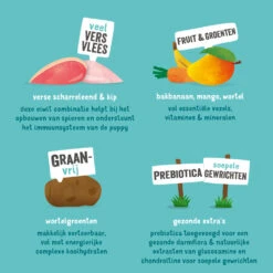 Edgard & Cooper Hondenvoer Puppy Scharrelkip - Scharreleend -Lekker Woef 993013 4